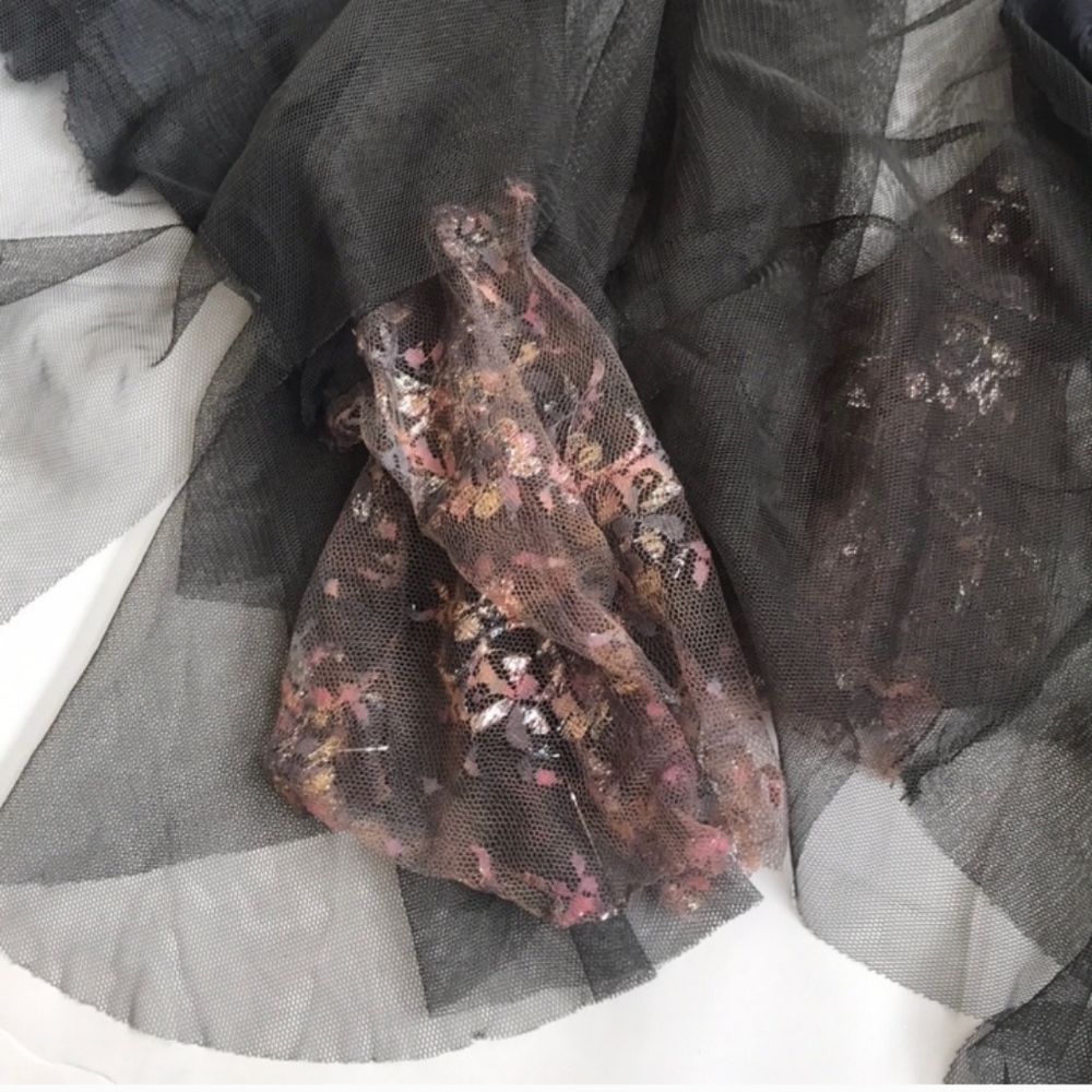 RARE Free People Ballerina Fairy Slip Dress Pink/Gray Combo - Picture 7 of 11